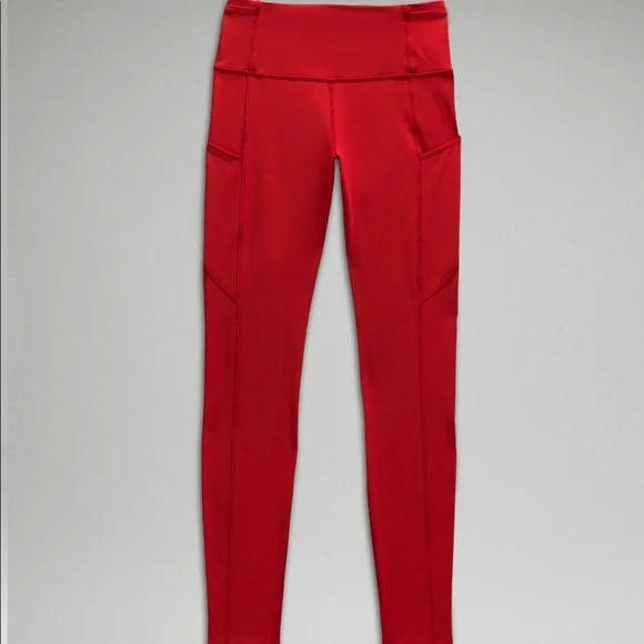 NEW Lululemon x Team Canada Fast and Free Brushed Nulux HR Tight 28” Size 2 Sz 2